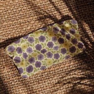 Recycled bandeau petunia floral bikini top